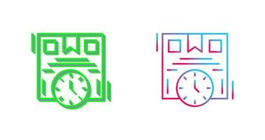 Time is Money Icon Design vector