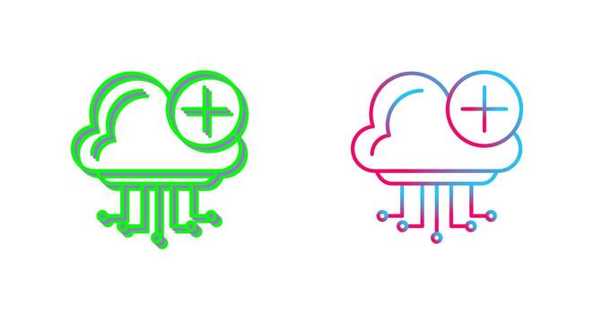 Cloud Computing Icon Design vector