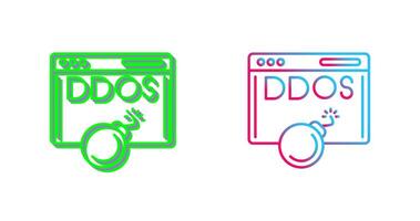 Ddos Attack Icon Design vector