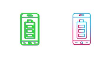 Mobile Battery Icon Design vector