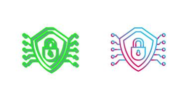 Cyber Security Icon Design vector