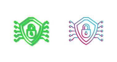 Cyber Security Icon Design vector