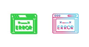 Error Code Icon Design vector