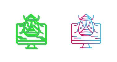 Malware Icon Design vector