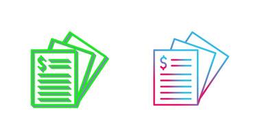 Invoice Icon Design vector