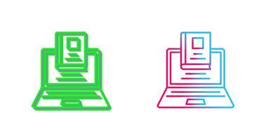 diseño de icono de computadora portátil vector