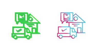 Package Receiving Icon Design vector