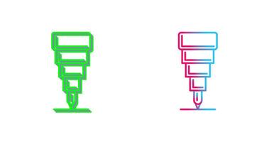 Fine Tip Pen Icon Design vector