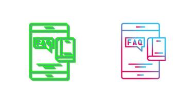 Faq Icon Design vector