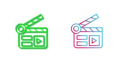 Clapper Board Icon Design vector