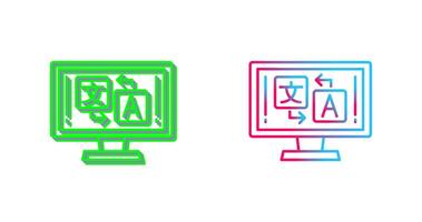Language Icon Design vector