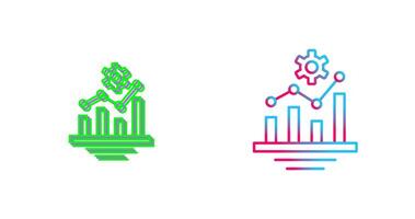 Bar Chart Icon Design vector