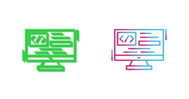 Coding Icon Design vector