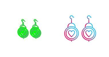 Earrings Icon Design vector