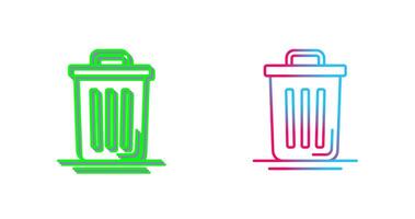 Trash Can Icon Design vector