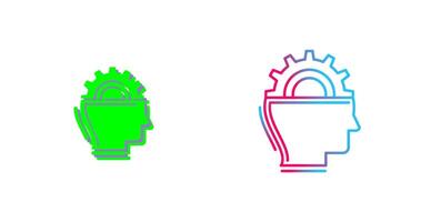 Machine Learning Icon Design vector