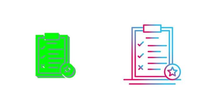Task List Icon Design vector