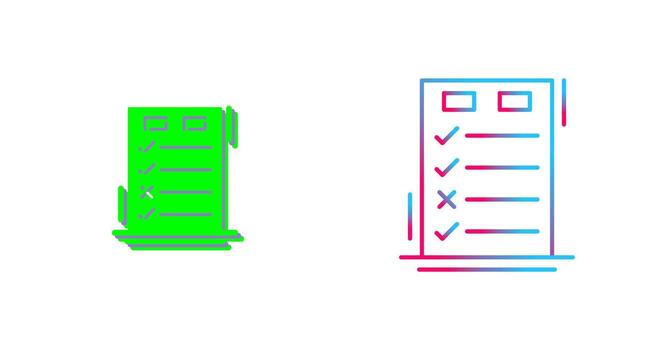 hoy a hecho Lista de Verificación icono diseño vector