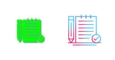 Check Notes Icon Design vector