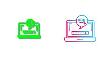 Digital Learning Icon Design vector