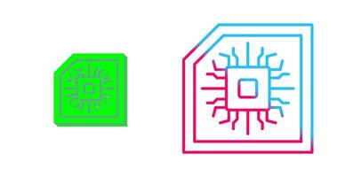 Chip Icon Design vector