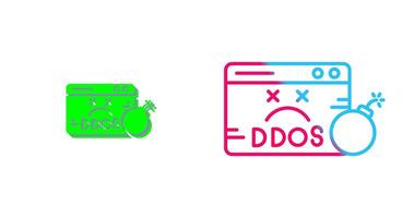 Ddos Icon Design vector