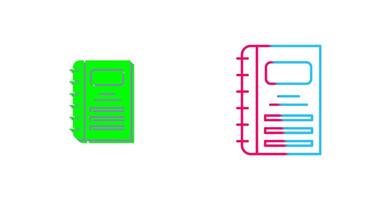 Notebook Icon Design vector