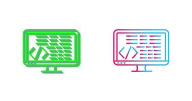 Coding Icon Design vector