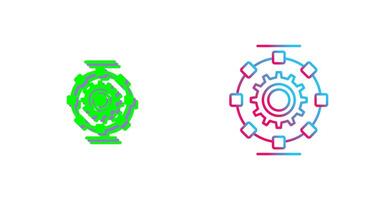 Automated Process Icon Design vector