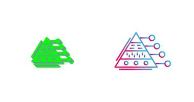 Pyramid Graph Icon Design vector