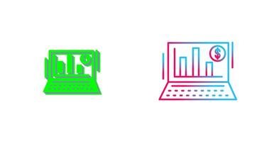 Bar Chart Icon Design vector