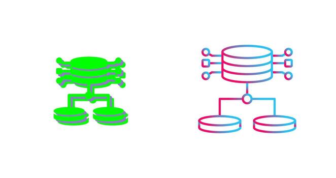 diseño de icono de datos estructurados vector