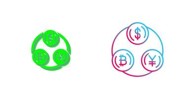 Currency Exchange Icon Design vector