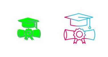 graduación icono diseño vector