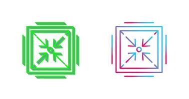 Minimize Icon Design vector