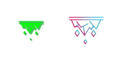 Icicle Icon Design vector