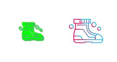 Ski Boots Icon Design vector