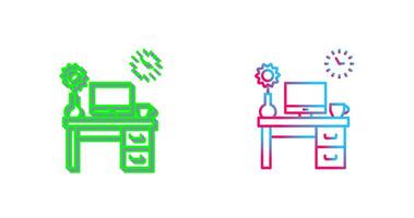 Work Table Icon Design vector