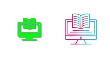 Digital Learning Icon Design vector