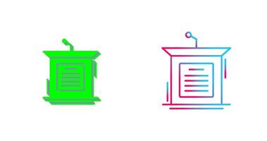 Podium Icon Design vector