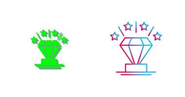 diseño de icono de diamante vector