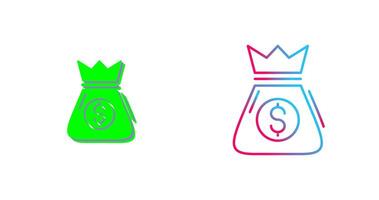 diseño de icono de bolsa de dinero vector