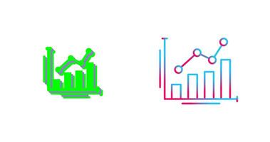 Bar Chart Icon Design vector