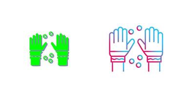 Winter Gloves Icon Design vector