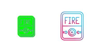 Fire Button Icon Design vector