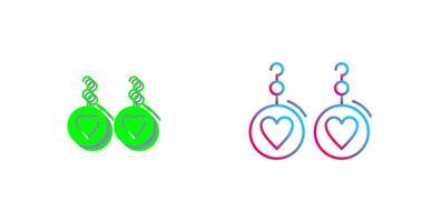 Earrings Icon Design vector