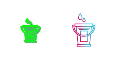 Water Bucket Icon Design vector