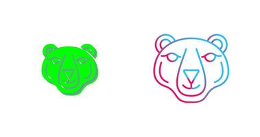 Polar Bear Icon Design vector