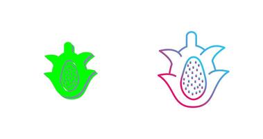 Dragon Fruit Icon Design vector