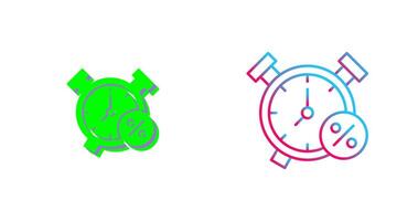 diseño de icono de reloj de alarma vector